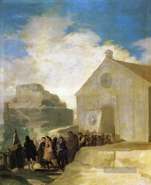 Dorf Prozession Francisco de Goya Ölgemälde